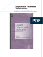 PDF Critics of Enlightenment Rationalism Gene Callahan Ebook Full Chapter