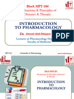 Lecture 1 Introduction To Pharmacology