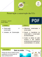 Aula 4 e 5 Preservação, Conservação e UCs