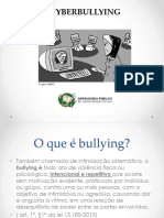 Palestra Bullying Digital - Colaboração Defensora Pública Jamile Gonçalves Serra Azul