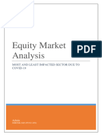 Equity Market Analysis On Most and Least Impacted Sector Due To Covid-19