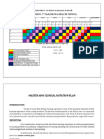 Master Rotation Plan Clinical Speciality Psychiatric