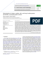 J3 Sinigrin Sinalbin AITC RP HPLC