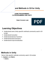 2.4 Functions and Methods in C# For Unity