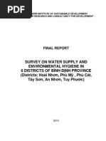 Baseline Study On Water Supply and Environmental Hygiene in 6 Districts of Binh Dinh Province - EN