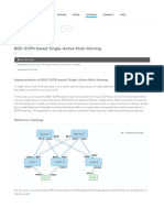 Xrdocs Io ncs5500 Tutorials BGP Evpn Based Single Active Multi Homing