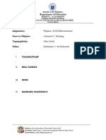 El Filibusterismo Written Report Format 1