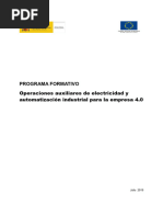 ELEE05EXP - OPERACIONES AUXILIARES DE ELECTRICIDAD Y AUTOMATIZACIàN INDUSTRIAL PARA LA EMPRESA 4.0