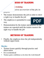 Methods of Training