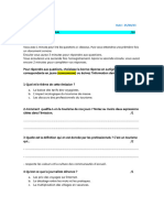 Compréhension de L'Oral /10: Nom Et Prénom: Cycle: B1.7 Date: 25/04/23