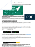 5 Tips To Boost The Performance of Your Apache Web Server