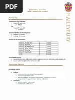 Examination Overview - Year 7 Computer Science