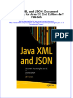 Textbook Java XML and Json Document Processing For Java Se 2Nd Edition Jeff Friesen Ebook All Chapter PDF