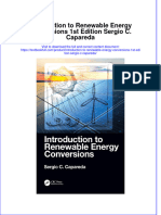 PDF Introduction To Renewable Energy Conversions 1St Edition Sergio C Capareda Ebook Full Chapter