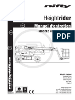 Manuel Entretien Niftylift HR21