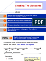 Adjusting The Accounts: Learning Objectives