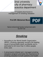 Role of Hospital Pharmacist in Managment Smoking Cessation