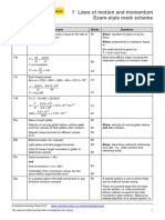 Chapter 7 Test - Mark Scheme