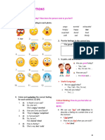 Unit 5: Descriptions: Feeling Adjectives