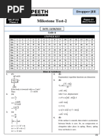 02 - Phase-2 - Milestone Test-2 - (13-08-2023) - 13th JEE - (MAINS) - Answer Key & Solutions - (Hindi)