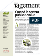 Les Cahiers Du Management 23 - Quand Le Secteur Public Evolue