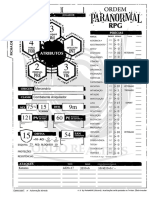 Ficha Zoro - Ordem Paranormal RPG