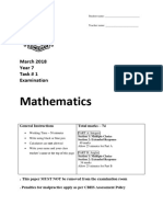 Year 7 Term 1 Test 2018 Updated