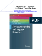 Textbook Services Computing For Language Resources 1St Edition Yohei Murakami Ebook All Chapter PDF