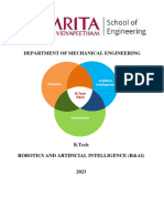 Btech Robotics and Artificial Intelligence 2023 CurriculumSyllabus