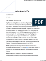 Introduction To Apache Pig: Geeksforgeeks