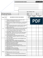 Checklist - Rebar Work