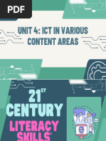 Ict in Various Content Areas