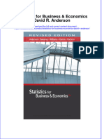 PDF Statistics For Business Economics David R Anderson Ebook Full Chapter