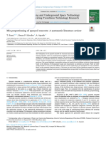 Mix Proportioning of Sprayed Concrete A Systematic Literature Review