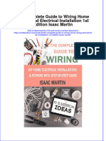 PDF The Complete Guide To Wiring Home Wiring and Electrical Installation 1St Edition Isaac Martin Ebook Full Chapter