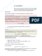 3) Les Fonctions Usuelles