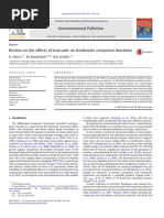 Review On The Effects of Toxicants On Freshwater Ecosystem Functions