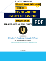 Lec 1 - Sources of Ancient History of Kashmir