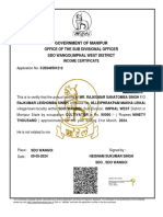 Income Certificate