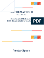 Vector Space and Subspaces