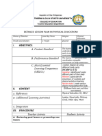 Detailed Lesson Plan in Physical Education V