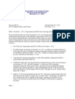 VA Fast Letter December 1, 2011, Compensation and DIC Cost of Living Adjustment