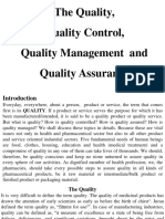 Quality, QC, QM, Quality Assurance - 11