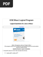 ICSE Bluej Logical Programs