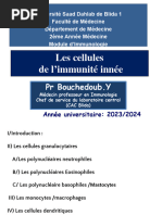 4-Les Cellules de L'immunié Innée 2ème Méd 2023.24.)