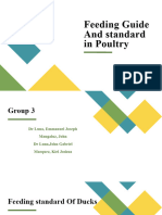 Feeding Guide and Standard in Poultry