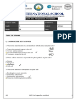 Answer Key NAFS Science Worksheet 1