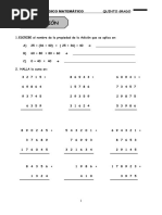 Ejercicios de Reforzamiento - 5 - Grado