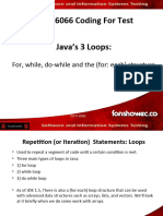 INFO6066 - Repetition (Loop) Control Structures