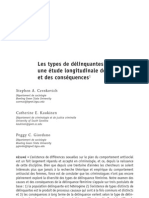 Les Types de Deliquantes Une Etude Longitudinale Des Causes